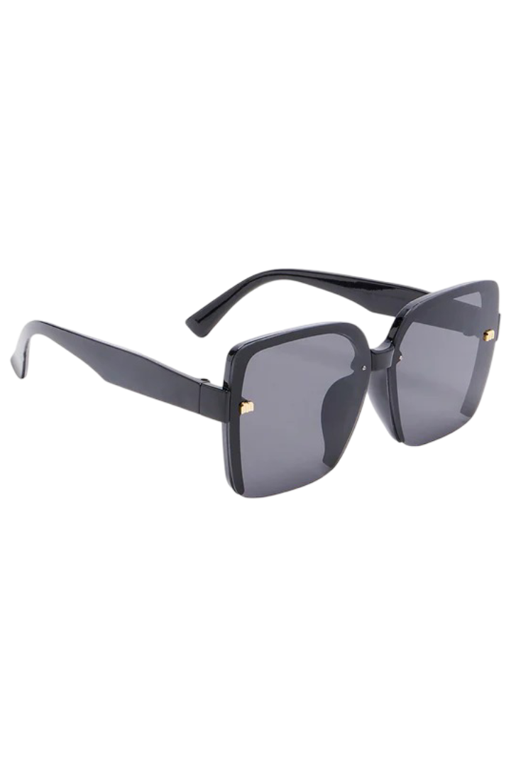 Not Me Rimless Sunglasses (Black)