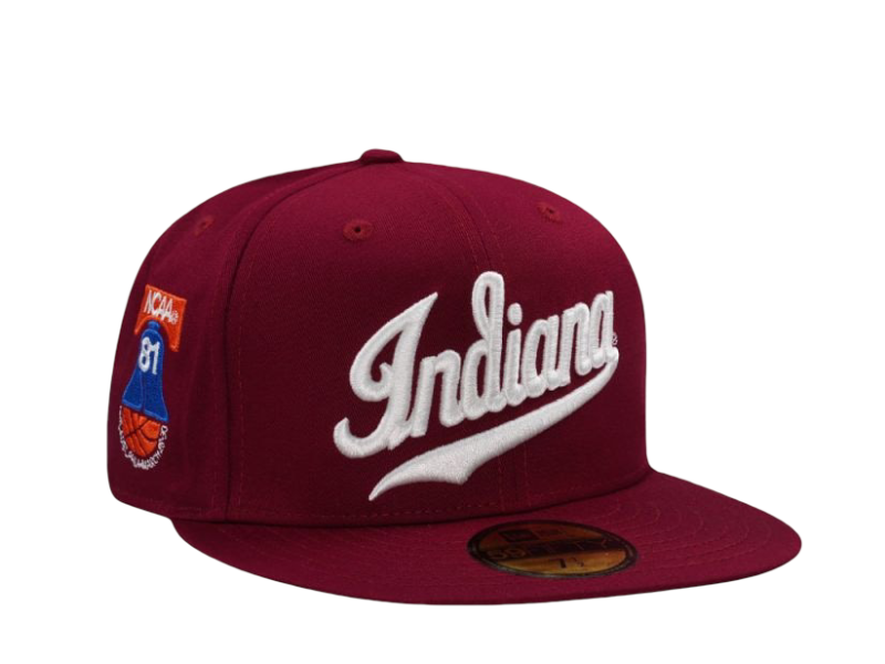 New Era Indiana Hoosiers Final Four 1981 Script Red Throwback Edition