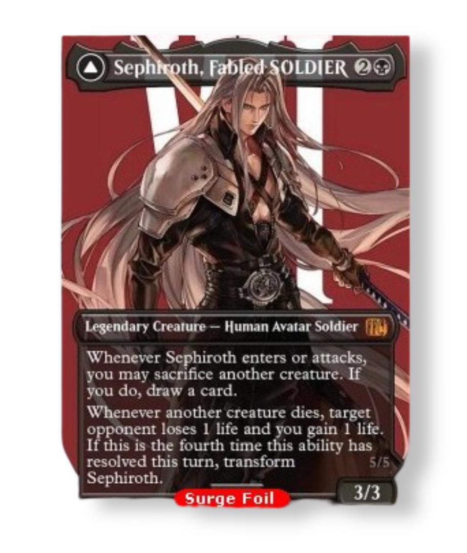 Sephiroth Fabled Soldier One-Winged Angel (V.4): The Gathering Final Fantasy