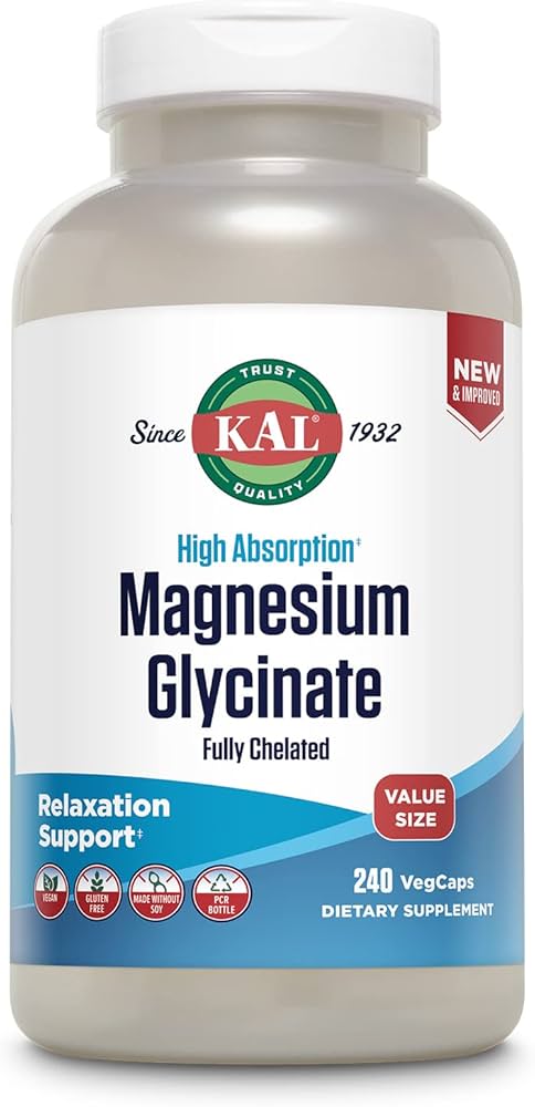 KAL: Enhanced Absorption Magnesium Glycinate (240 VegCaps)