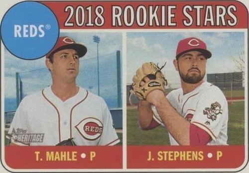 2018 Topps Heritage #339 Tyler Mahle RC/Jackson Stephens RC