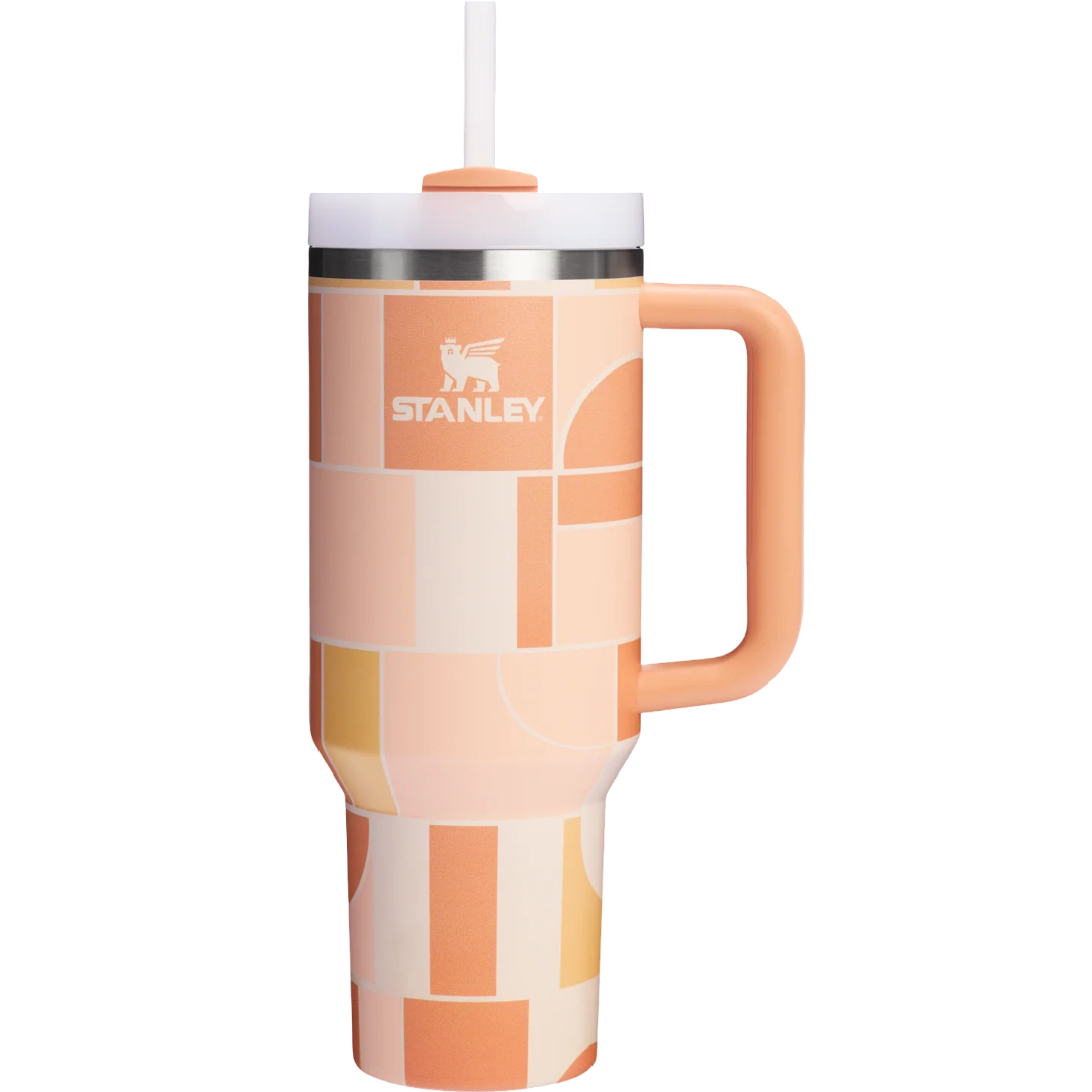 Quencher H2.0 FlowState Tumbler - 1.18 L (Apricot Court Geo)