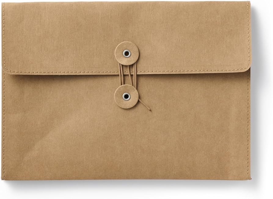 Jeans Label Document Case A5 (Brown)