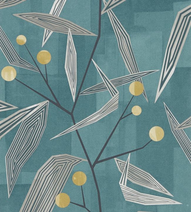 Harlequin: Entity Wallpaper (Teal/Linden)