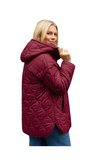 Roman: Quilted Hooded Coat