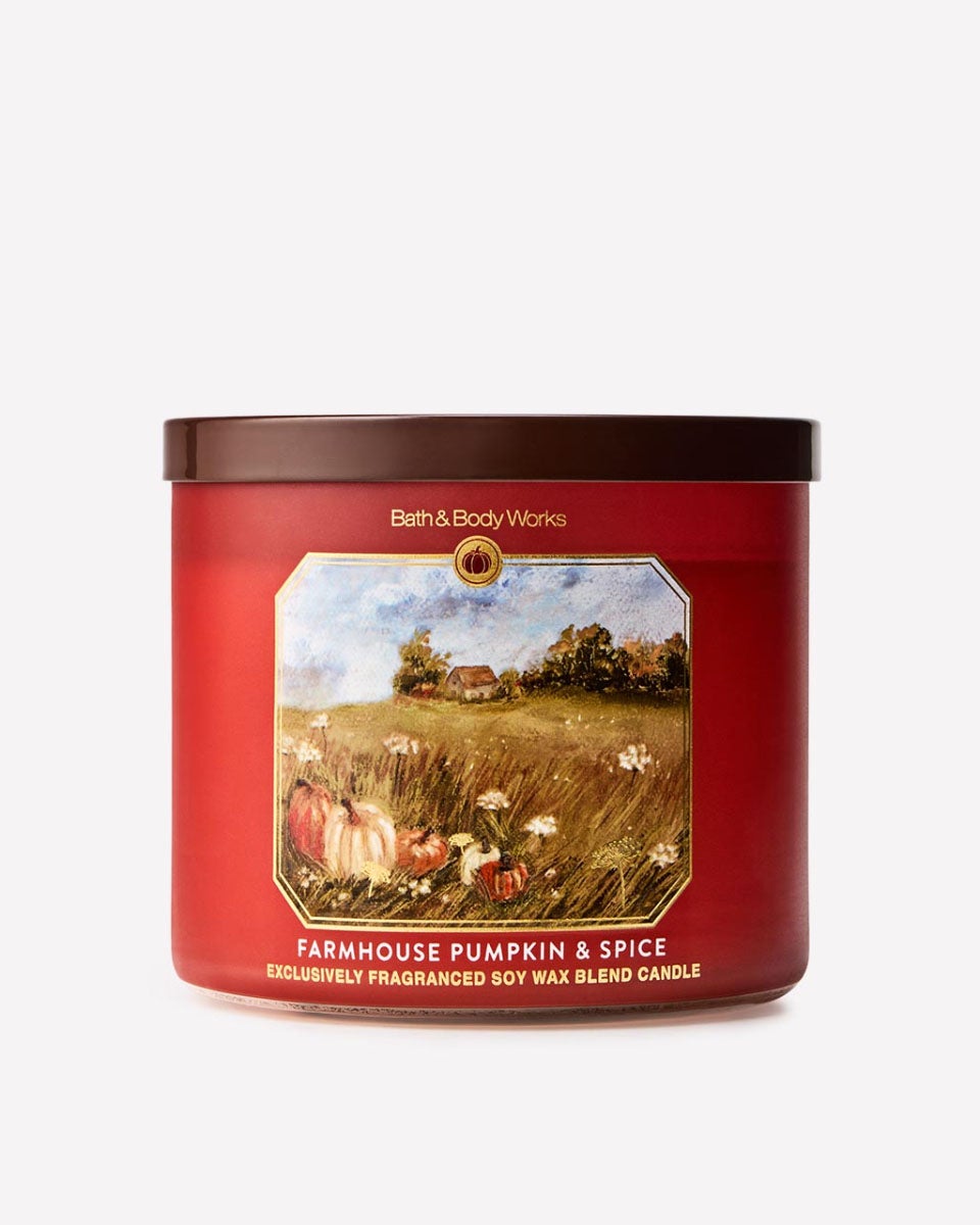 3-Wick Candle: Farmhouse Pumpkin & Spice