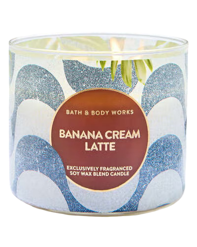 3-Wick Candle: Banana Cream Latte - 411g