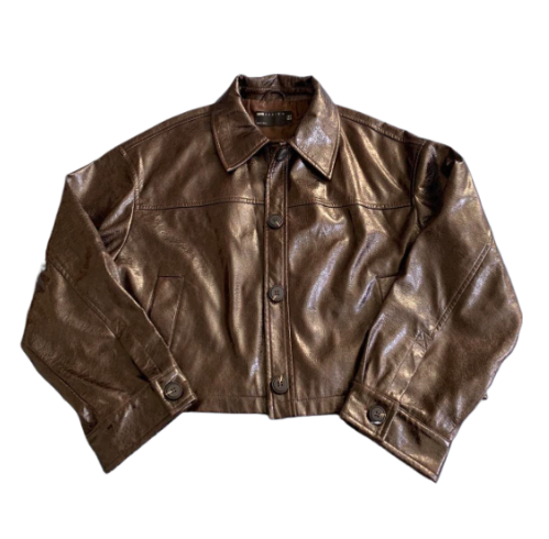ASOS: Leather Jacket (Brown)
