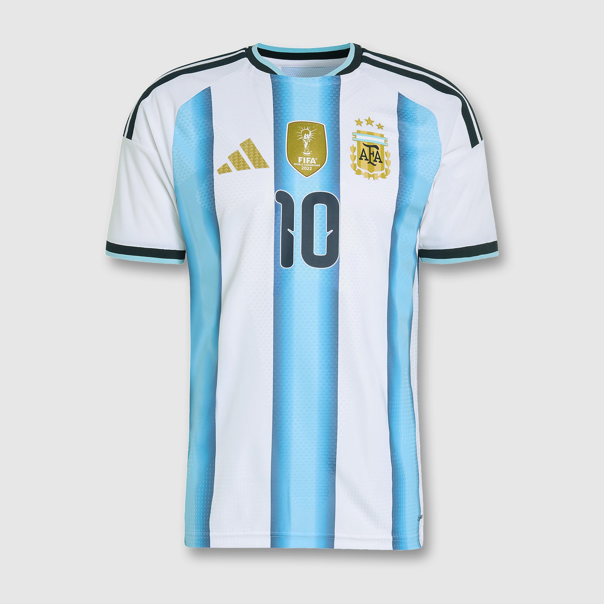 Men's Argentina Messi Authentic Jersey (White/Light Blue)