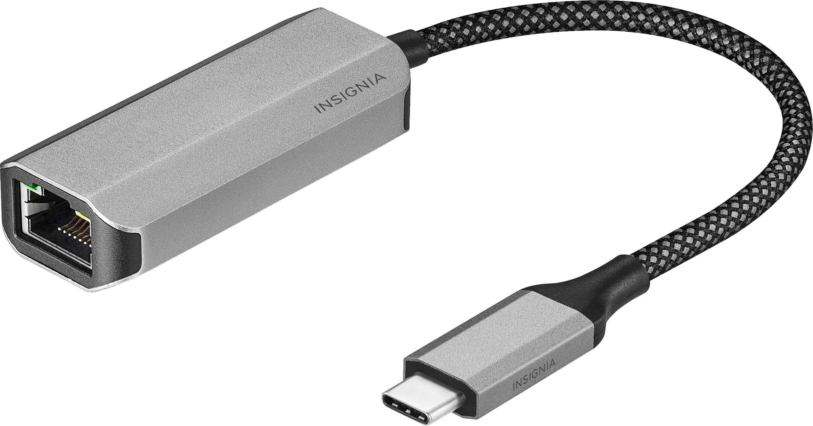 Insignia: USB-C to Ethernet Adapter (Black)