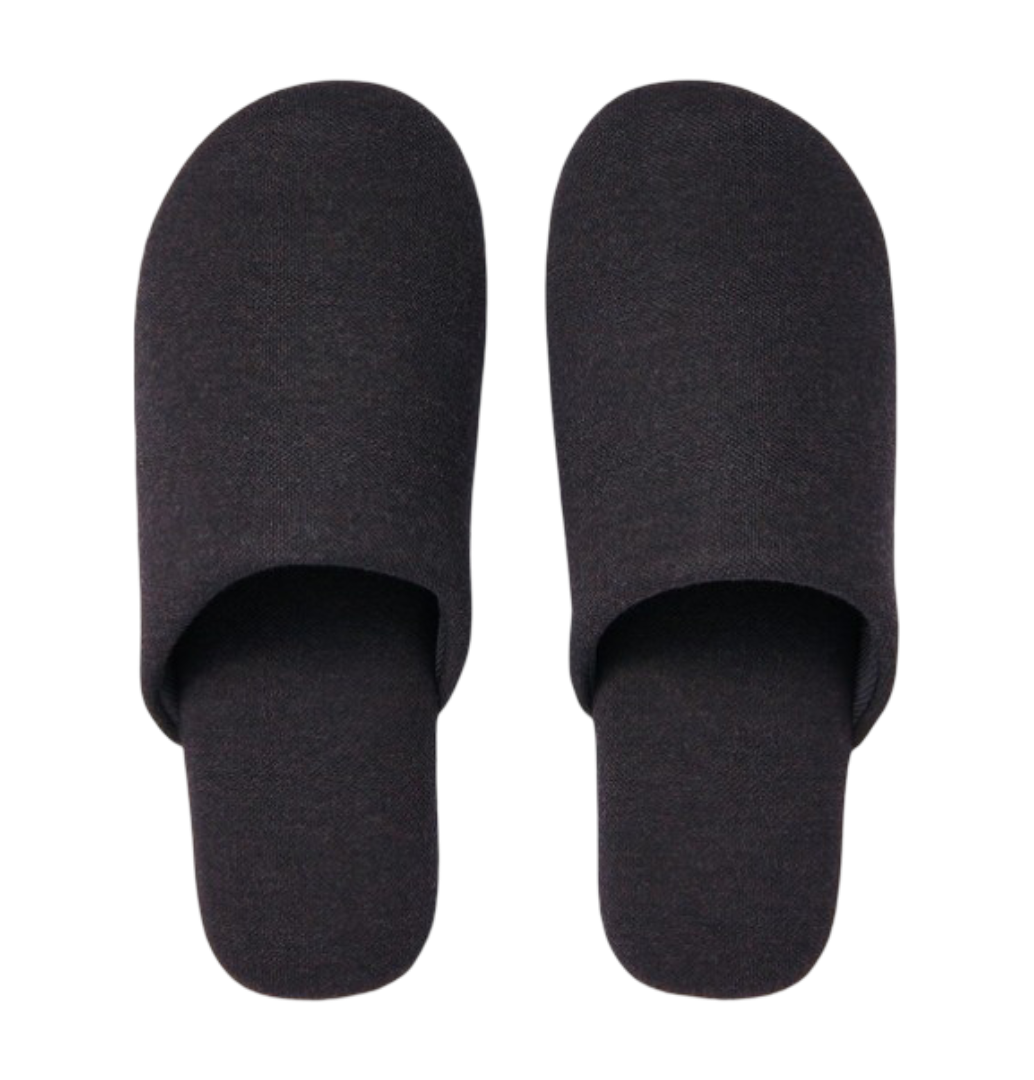 Unisex Soft Padded Slippers (Dark Gray)