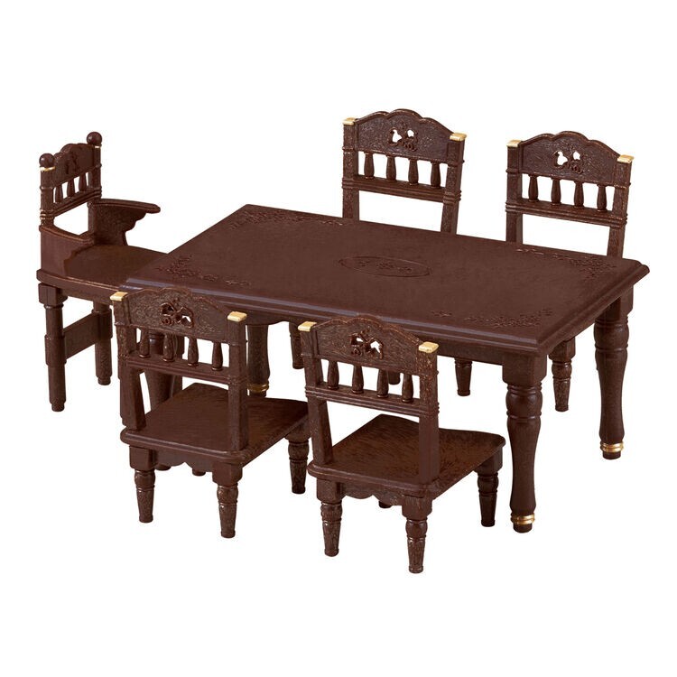 Classic Brown Table Set (Brown)