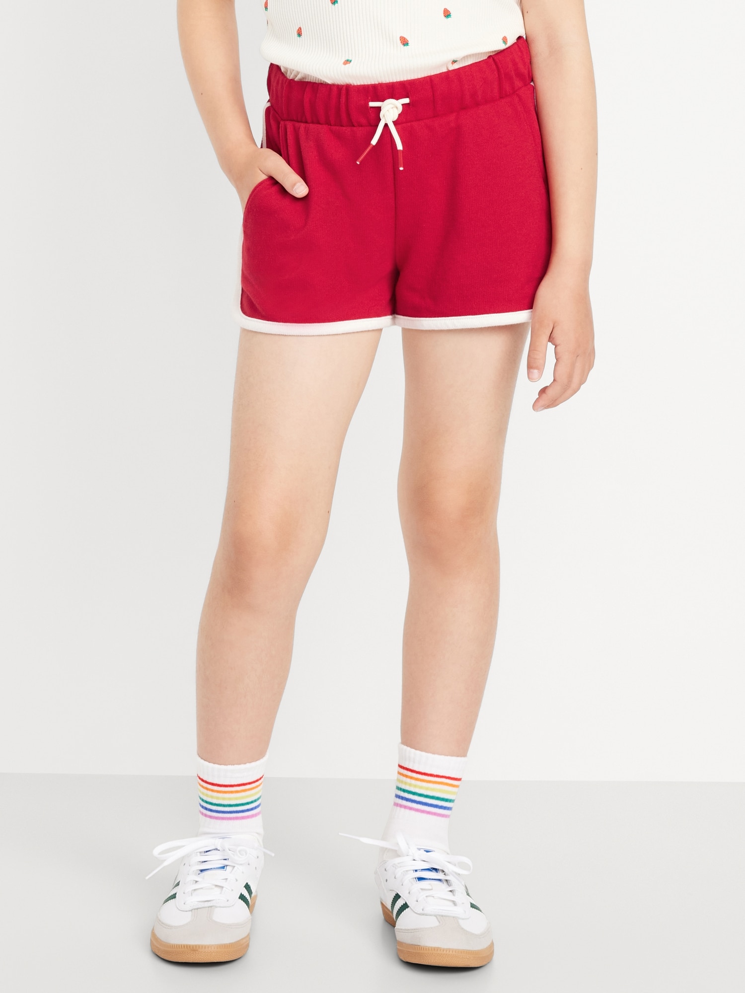 Girl's Dolphin-Hem Cheer Shorts