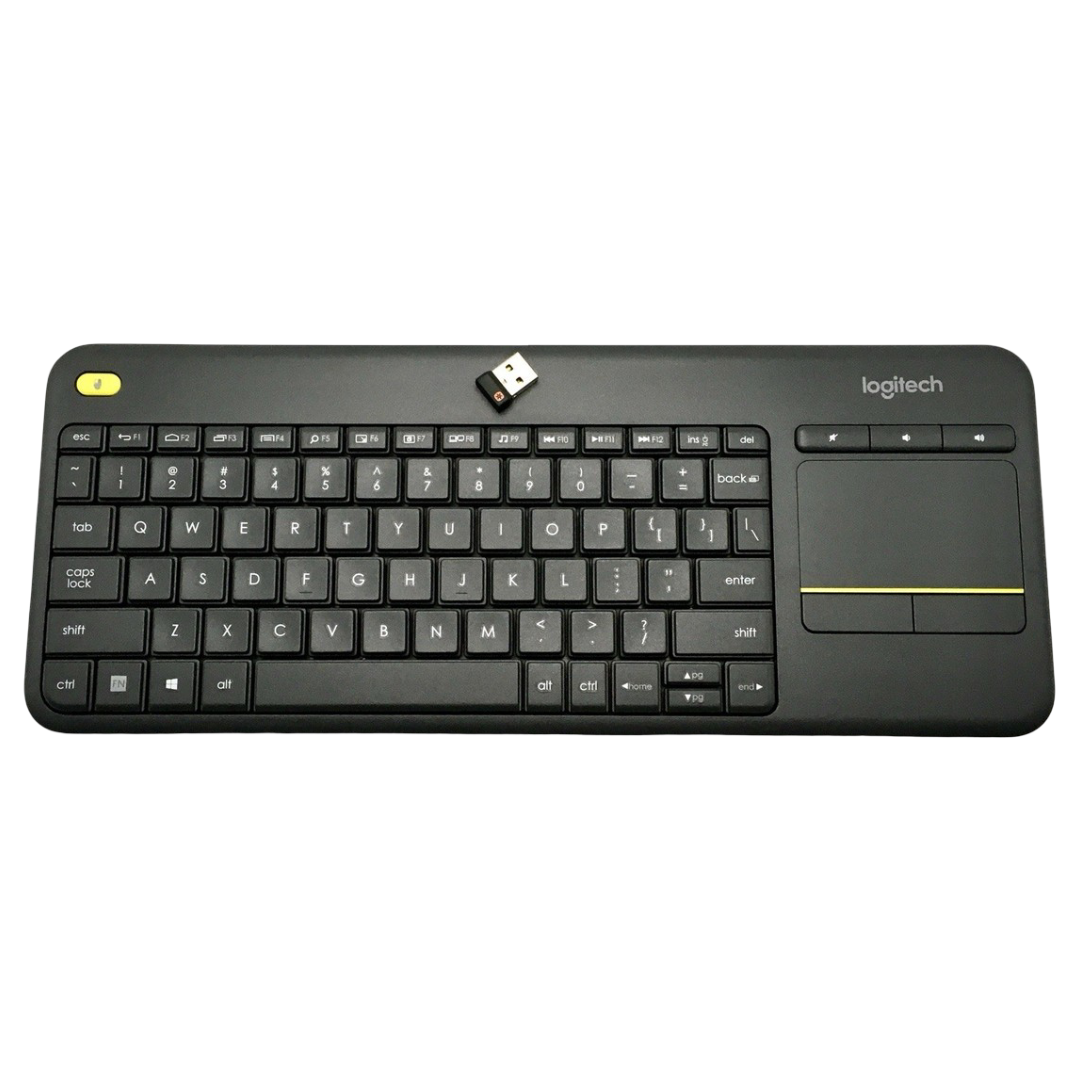 Logitech: K400 Plus Wireless Touch Keyboard (Black)