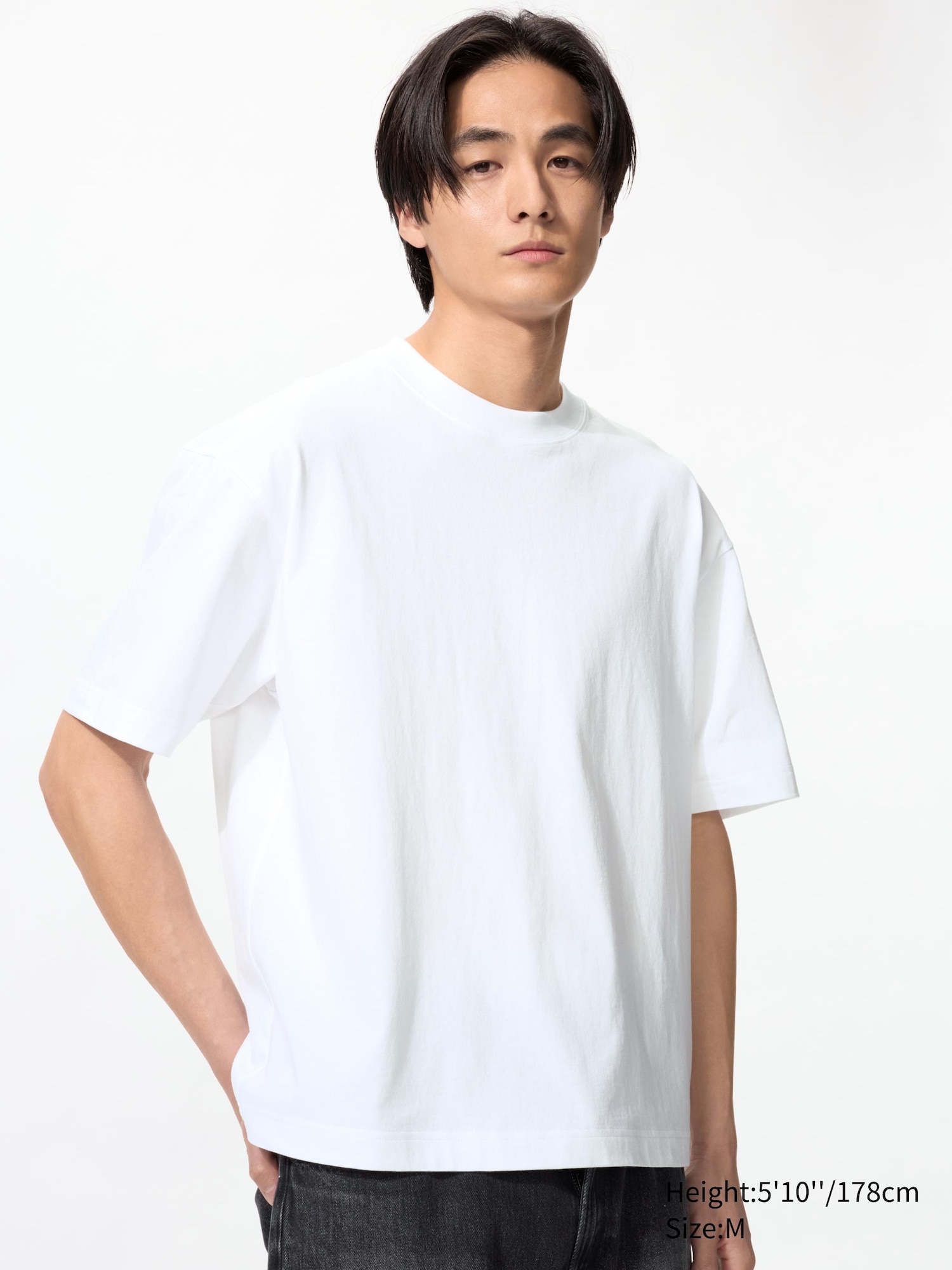 Men's Boxy Cropped T-Shirt (Dark Grey)