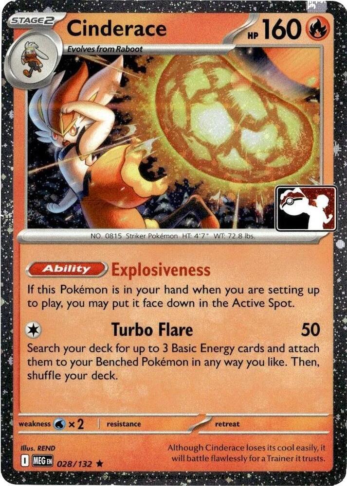 Pokémon TCG: Cinderace 028/132 (Cosmos Holo)