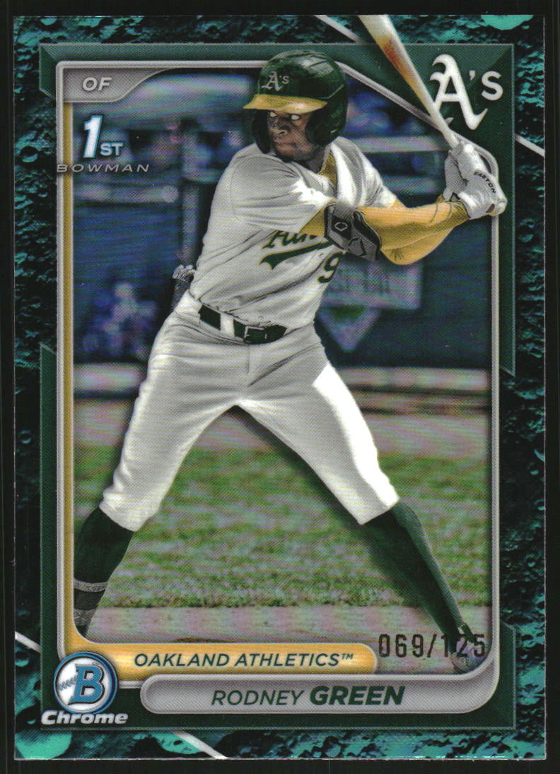 2024 Bowman Chrome Draft Aqua Lunar Refractors #BDC187 Rodney Green