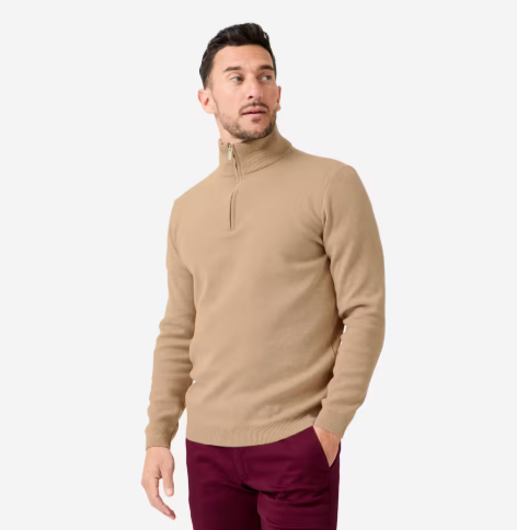 Inesis: Men's Golf Sweater With Short Zip (Blue)