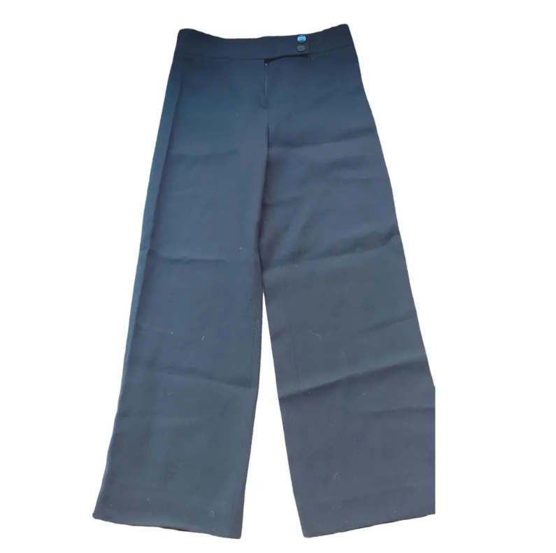 Chanel: Wool Large Pants (Black)