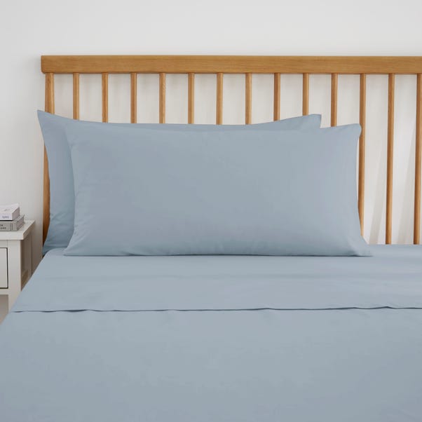 Pure Cotton Standard Pillowcase Pair (Dove Grey)