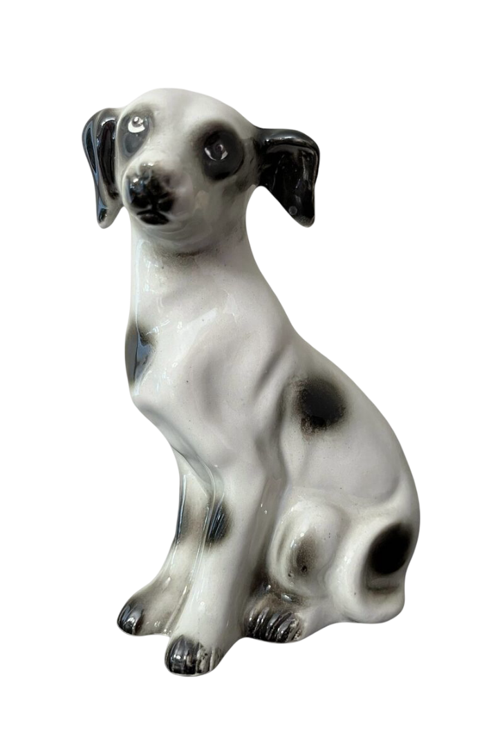 Porcelain Ceramic Dalmatian Dog Figurine