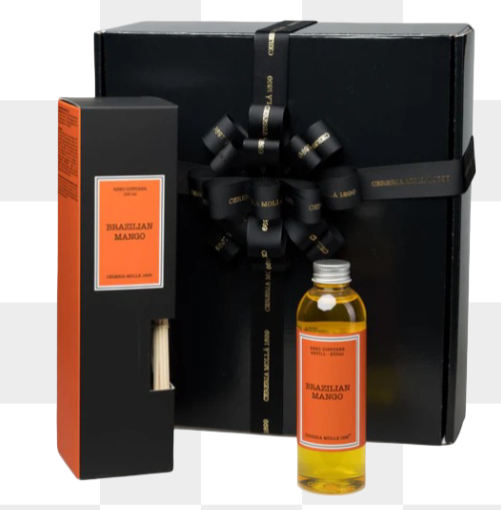 Molla 1899: Mikado 100ml + Refill 200ml Brazilian Mango Geurstokjes Set