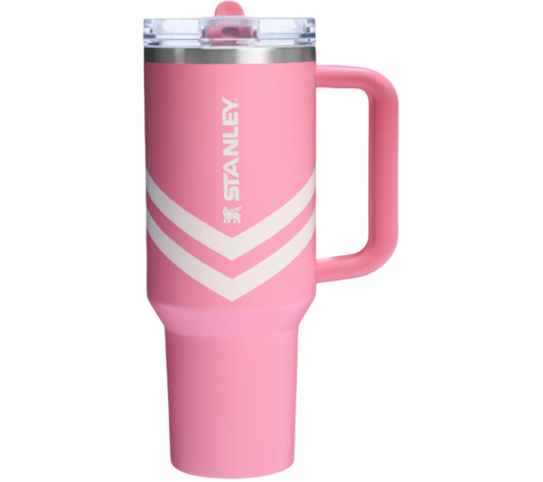 Quencher ProTour Flip Straw Tumbler - 1.18 L (Plumeria Chevron)