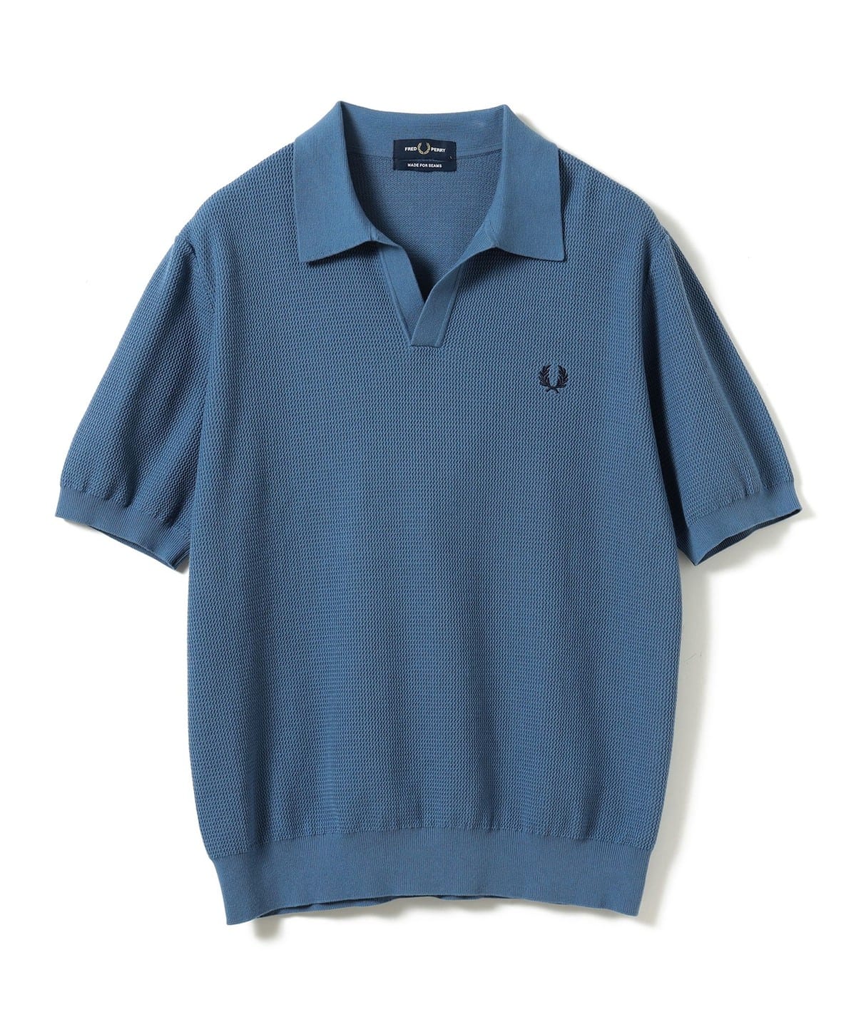 Beams: Fred Perry - Skipper Knit Polo Shirt (Ace Blue)