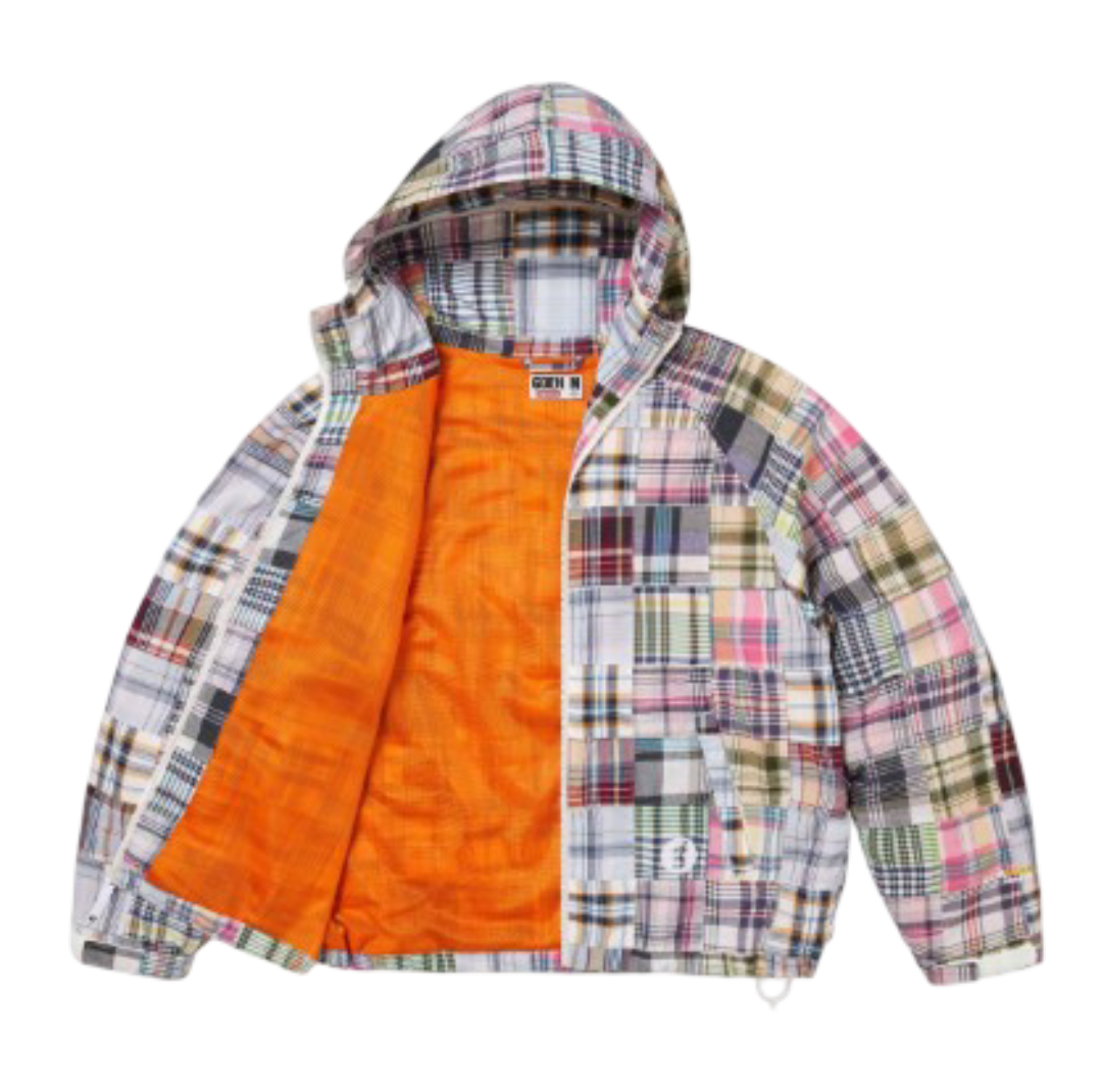 Good Enough Patchwork Madras Hooded Jacket (Multicolor)