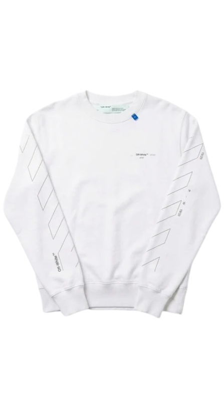 Off-White: Men's Reflective Crewneck Sweater