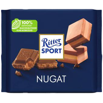 Ritter Sport: Nougat Milk Chocolate Bar - 250g