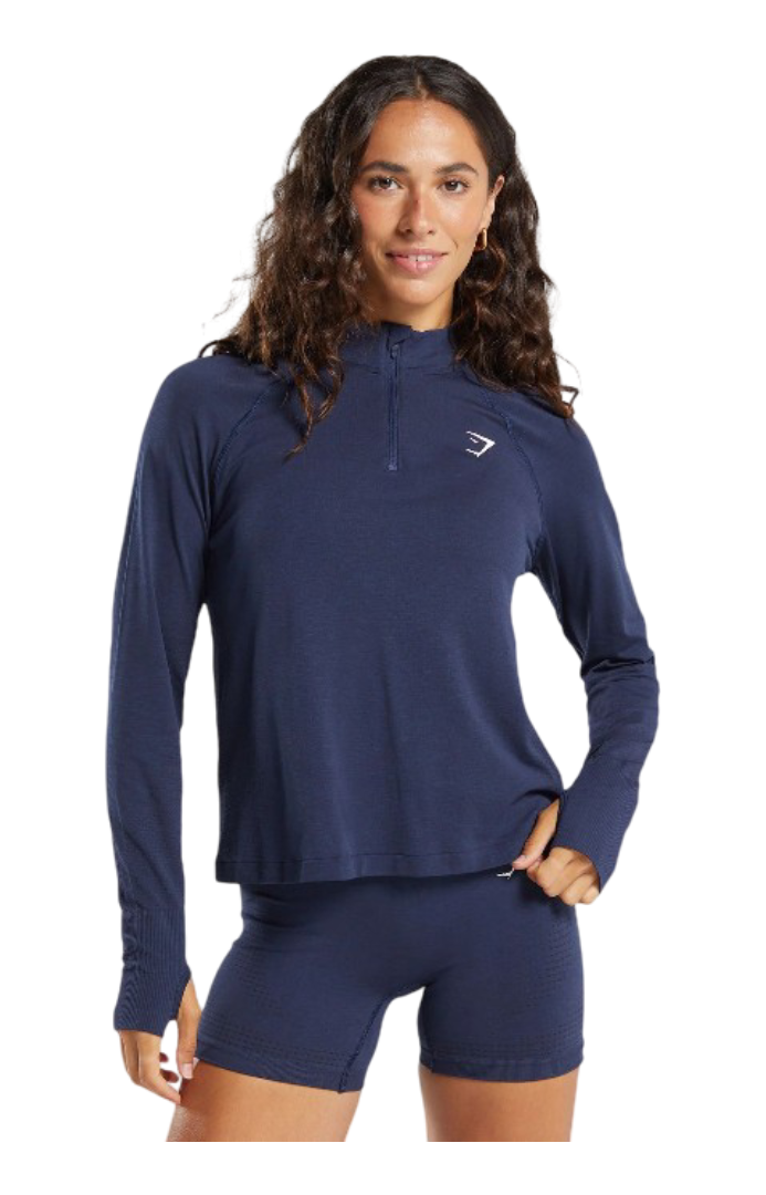 Vital 1/4 Zip (Heavy Blue/ Marl)