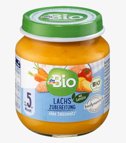 DmBio: Salmon With Vegetables Food Jar - 125g