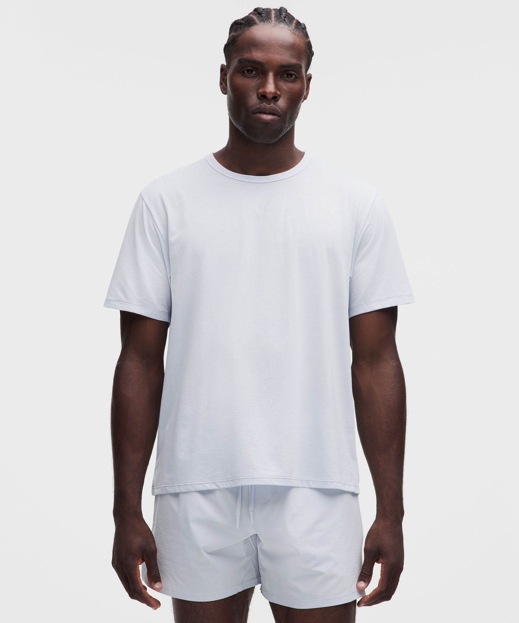 Men's Mile Maker Mesh Short-Sleeve T-Shirt (Silver Drop)