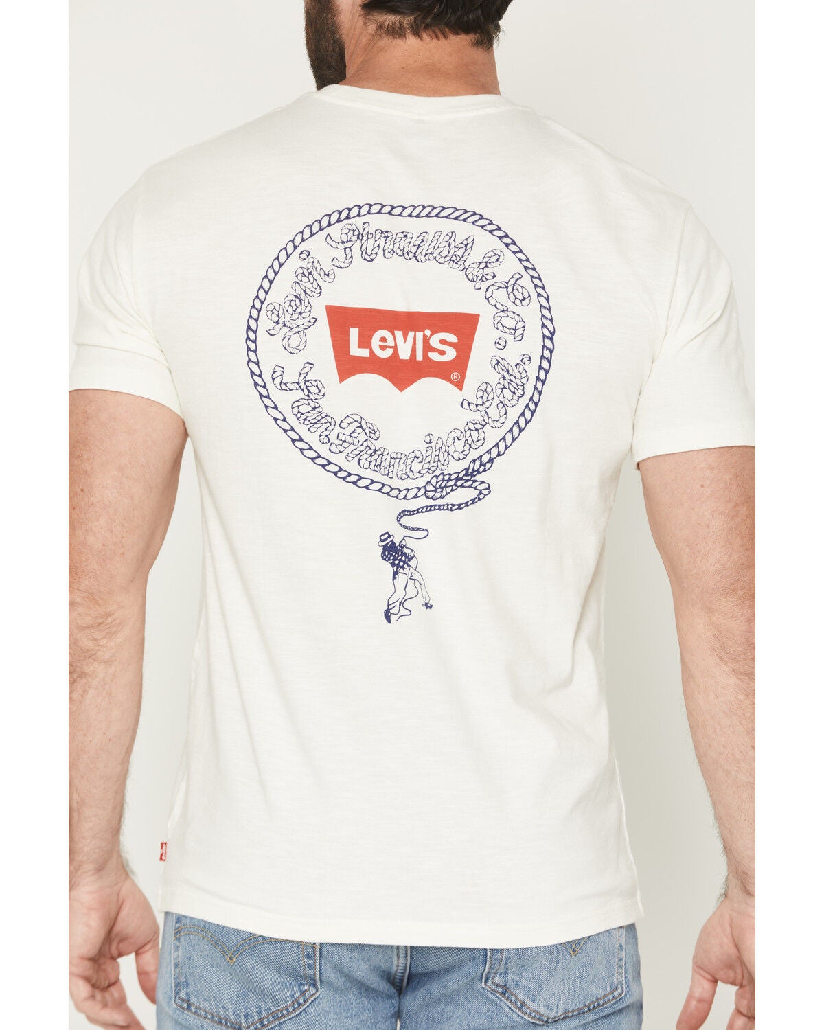 Men's Relaxed Fit Short-Sleeve Graphic T-Shirt (Lasso Egret)