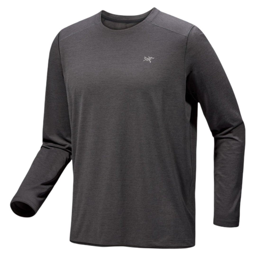 Arc'teryx: Men's Cormac Crew Long Sleeved Functional Shirt (Black Heather)