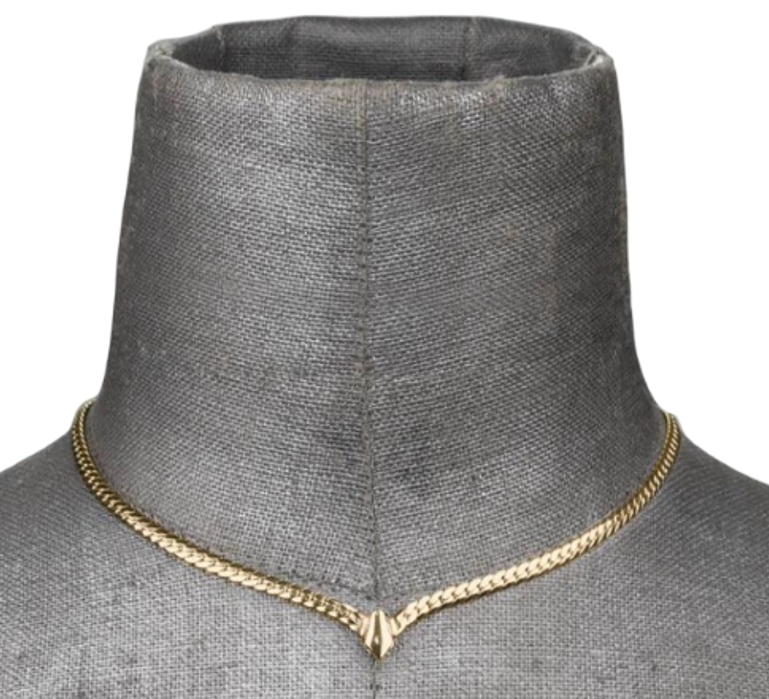 Gold Chevron Collar Necklace