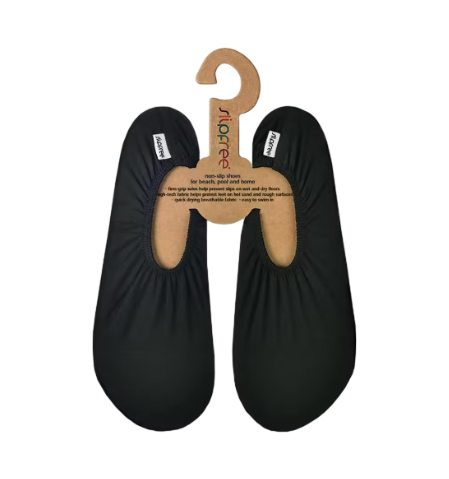 Slipfree: Adult Black Non-slip Lightweight Swim Shoes