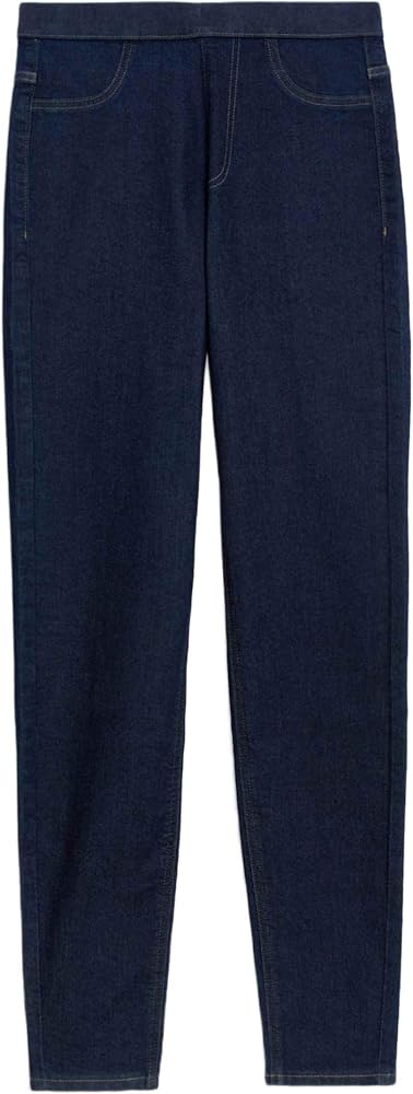 Women's Pull On High Waisted Jegging (Dark Indigo Mix)