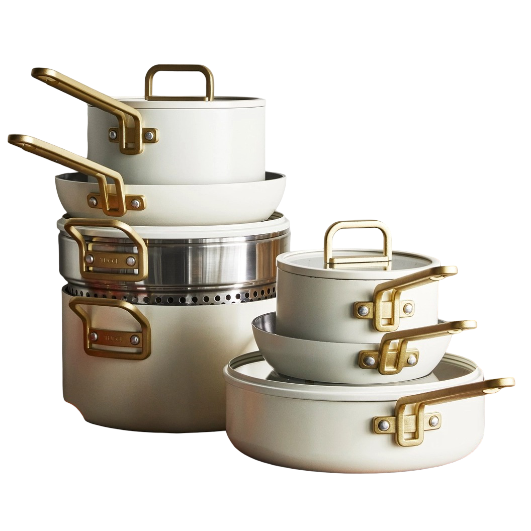 GreenPan x Stanley Tucci Carrara White 11-piece set