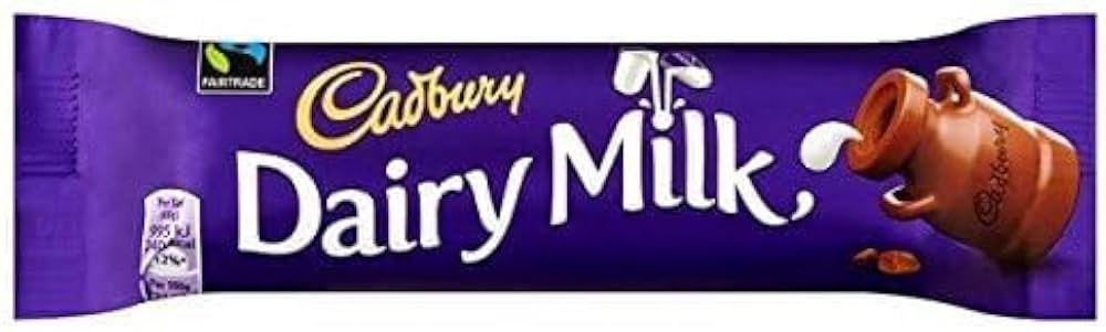 Cadbury Dairy Milk Chocolate Standard Bar (45g Pack of 48)
