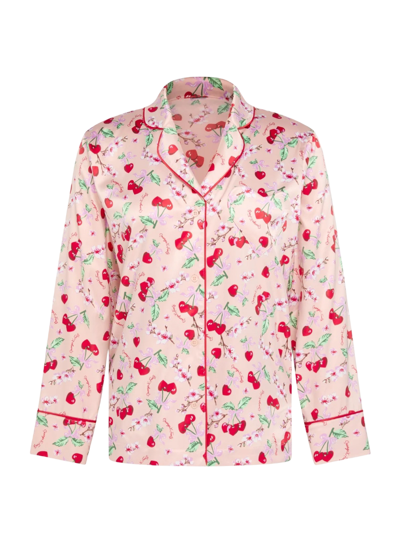 Satin Ever After Sleep Shirt With Heart Pocket