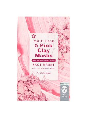 Pink Clay Face Mask (Pack Of 5) - 15ml