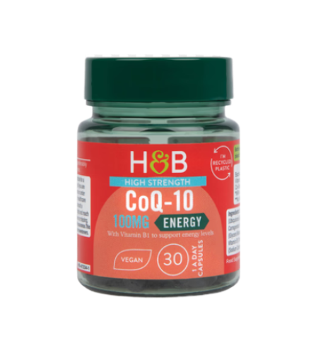 H&B High Strength Co-Q10 100mg (30 Capsules)