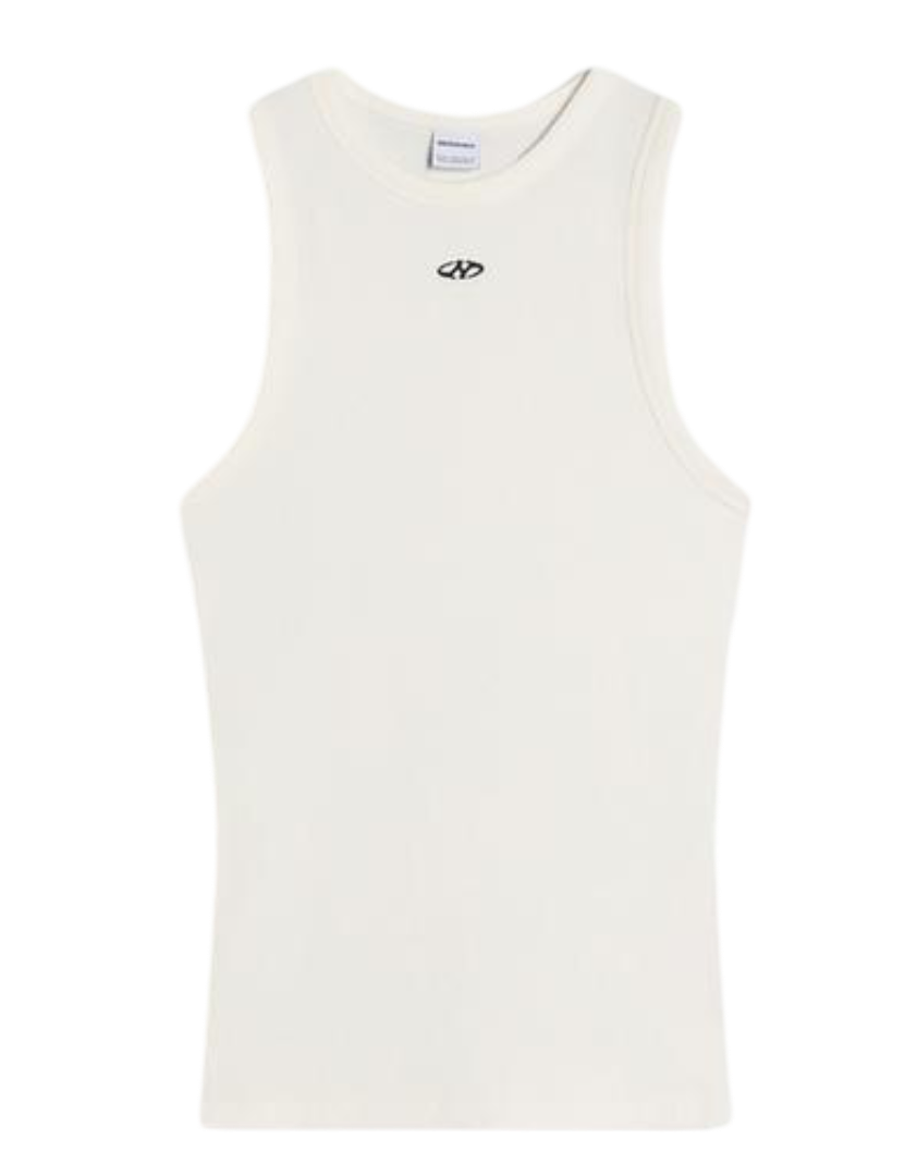 Waffle Texture Tank Top (Broken White)