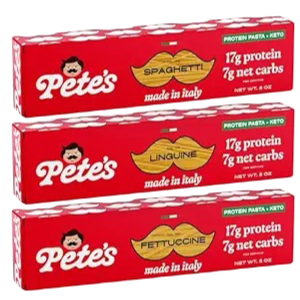 Pete's Pasta: Low Carb Protein Pasta (Pack of 3)