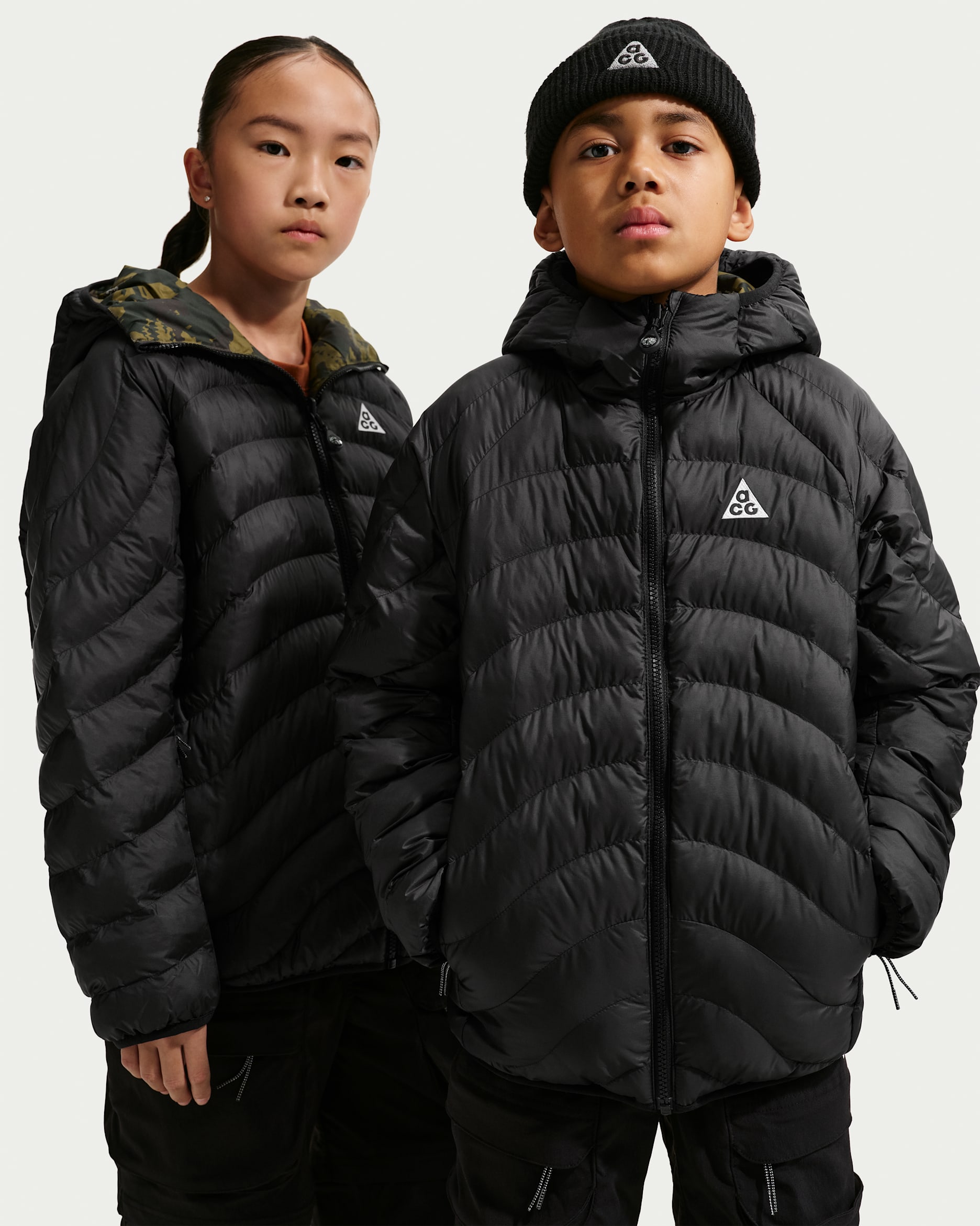 Big Kids' Nike ACG Lava Flow Therma-FIT ADV Jacket (Black/Summit White)