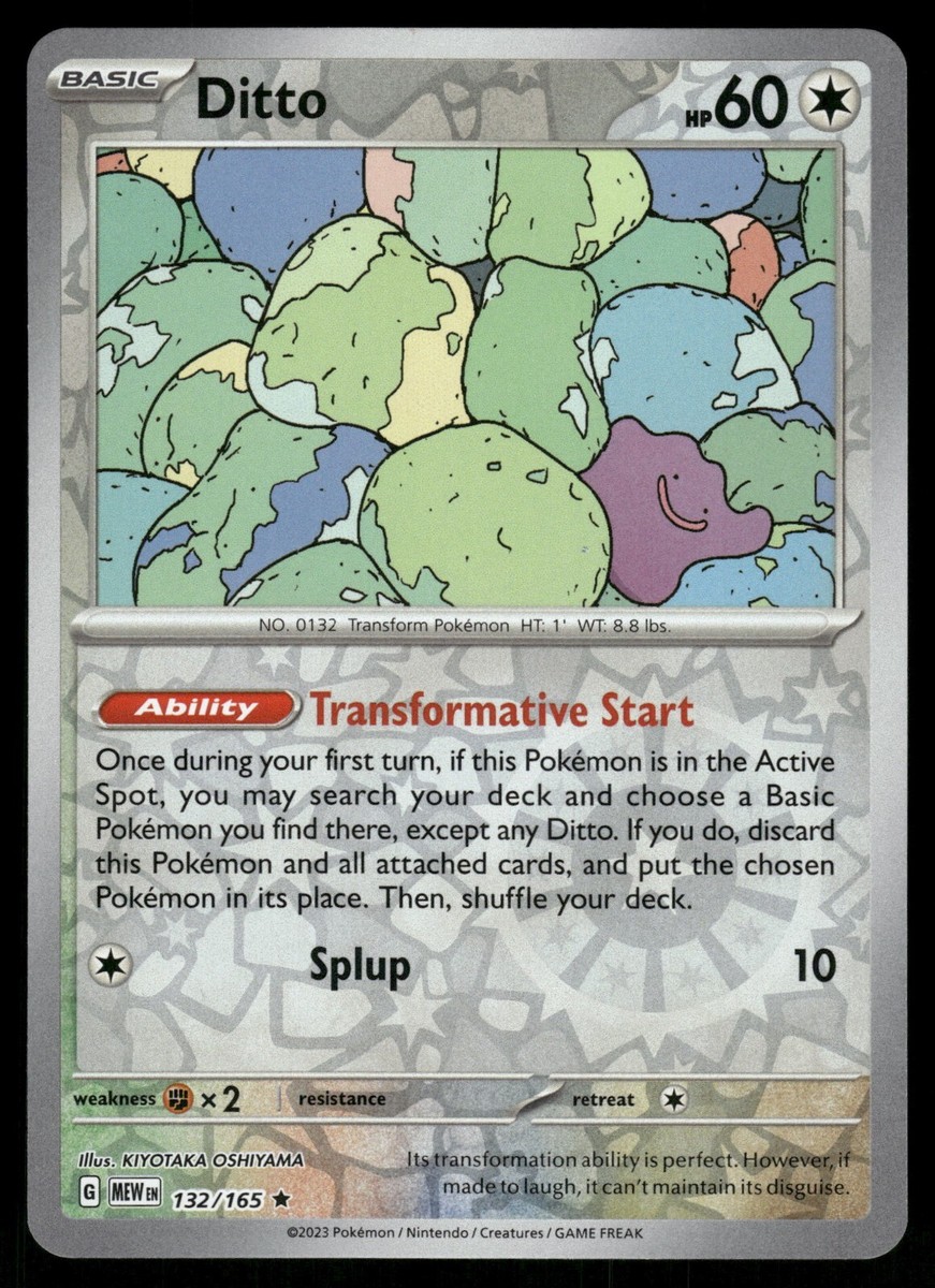 Pokémon TCG: Ditto #132 (151 Reverse Holo)