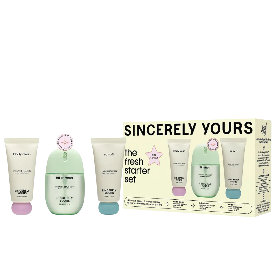 Sincerely Yours: Fresh Starter 3 Piece Skincare Set