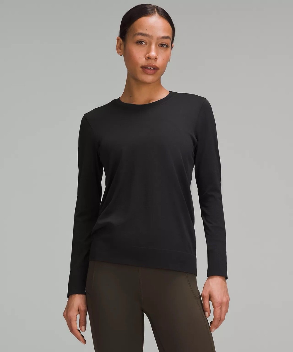 Women's Swiftly Tech Long-Sleeve Shirt 2.0 Hip Length (Black)